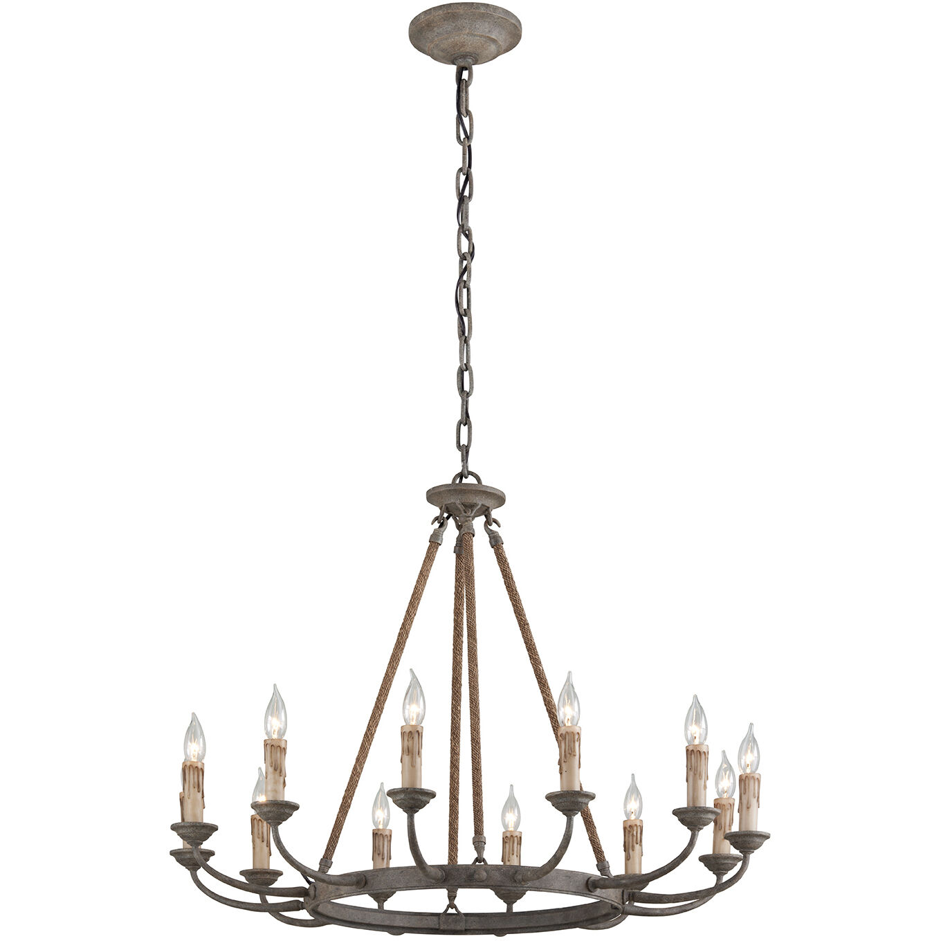 Cyrano 12 Light 36 inch Earthen Bronze Chandelier Ceiling Light
