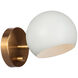 Orb Wall Sconce Wall Light in Matte White