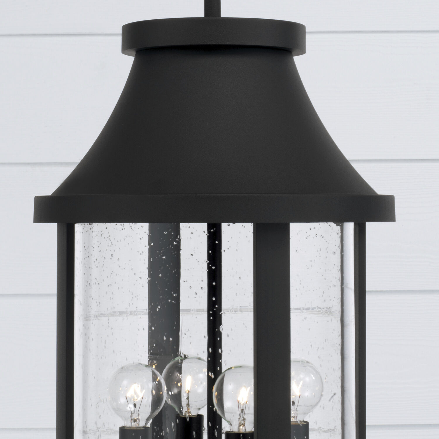 Bridger 4 Light 11.5 inch Black Outdoor Hanging Lantern