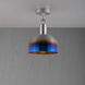 Forked LED 9.84 inch Burnt Steel Flush Mount Ceiling Light