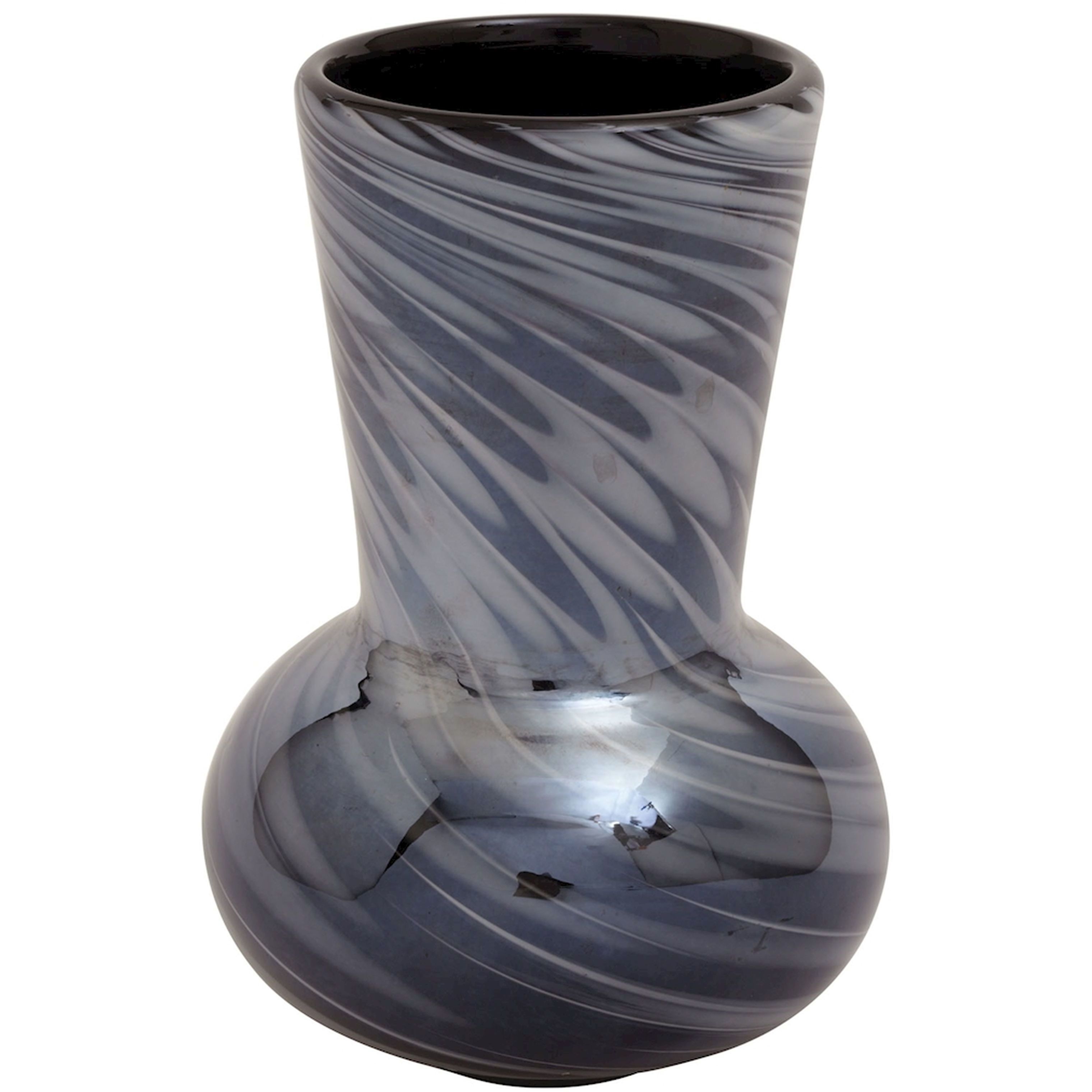 Feathered 11 X 8 inch Vase