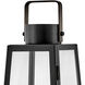 Hugh 7.5 inch Black Outdoor Lantern
