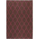Fallon 96 X 96 inch Dark Brown, Fuchsia Rug