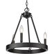 Alastair 3 Light 16 inch Matte Black Chandelier Ceiling Light
