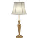 Ellie 30 inch 150.00 watt Umbered Brass Buffet Lamp Portable Light