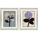 Pastel Garden Black and Blue and Pink and White Framed Art, Propac