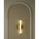Ola 6.5 inch Brushed Brass Sconce Wall Light