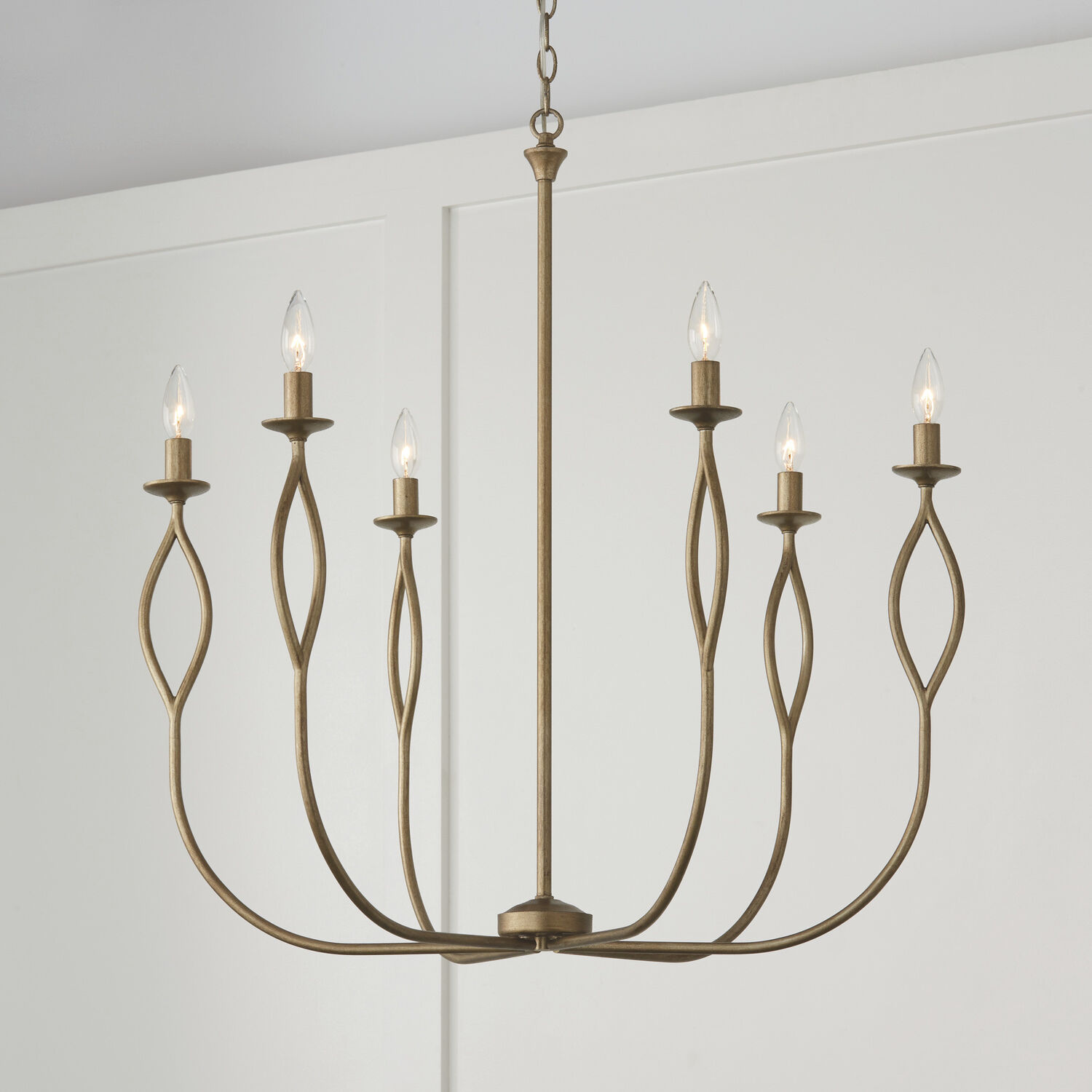Cohen 6 Light 30.5 inch Mystic Luster Chandelier Ceiling Light