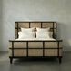 Porto Hand Rubbed Black Bed, Queen
