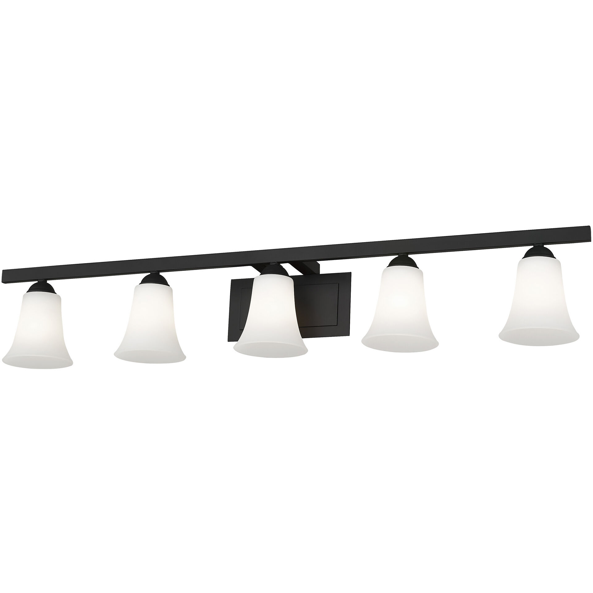 Ridgedale 5 Light 43 inch Black Bath Vanity Wall Light