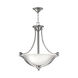 Bolla LED 23 inch Brushed Nickel Foyer Light Ceiling Light in Etched Opal
