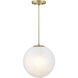 Pixie LED 12 inch Brushed Gold Pendant Ceiling Light