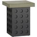 Arco 20.5 X 16 inch Pistachio and Ebony Accent Table