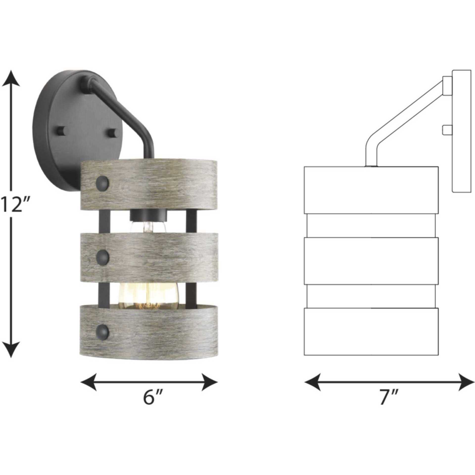 Gulliver 1 Light 6 inch Graphite Bath Vanity Wall Light