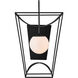 Rochefort 1 Light 31 inch Black/White Indoor/Outdoor Wall Sconce, Large