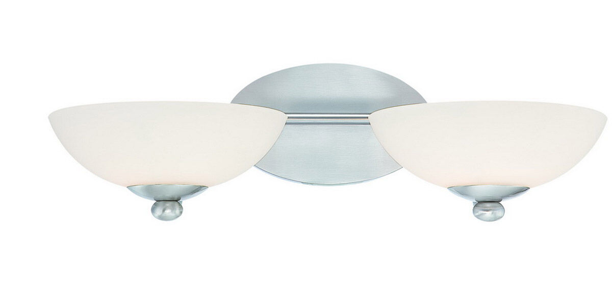 Rainier 2 Light 20.25 inch Satin Nickel Bath Vanity Wall Light