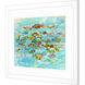Animals Turquoise and Blue and Green and Red Framed Art, Propac