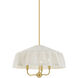 Shivonne 3 Light 22 inch Aged Brass Pendant Ceiling Light