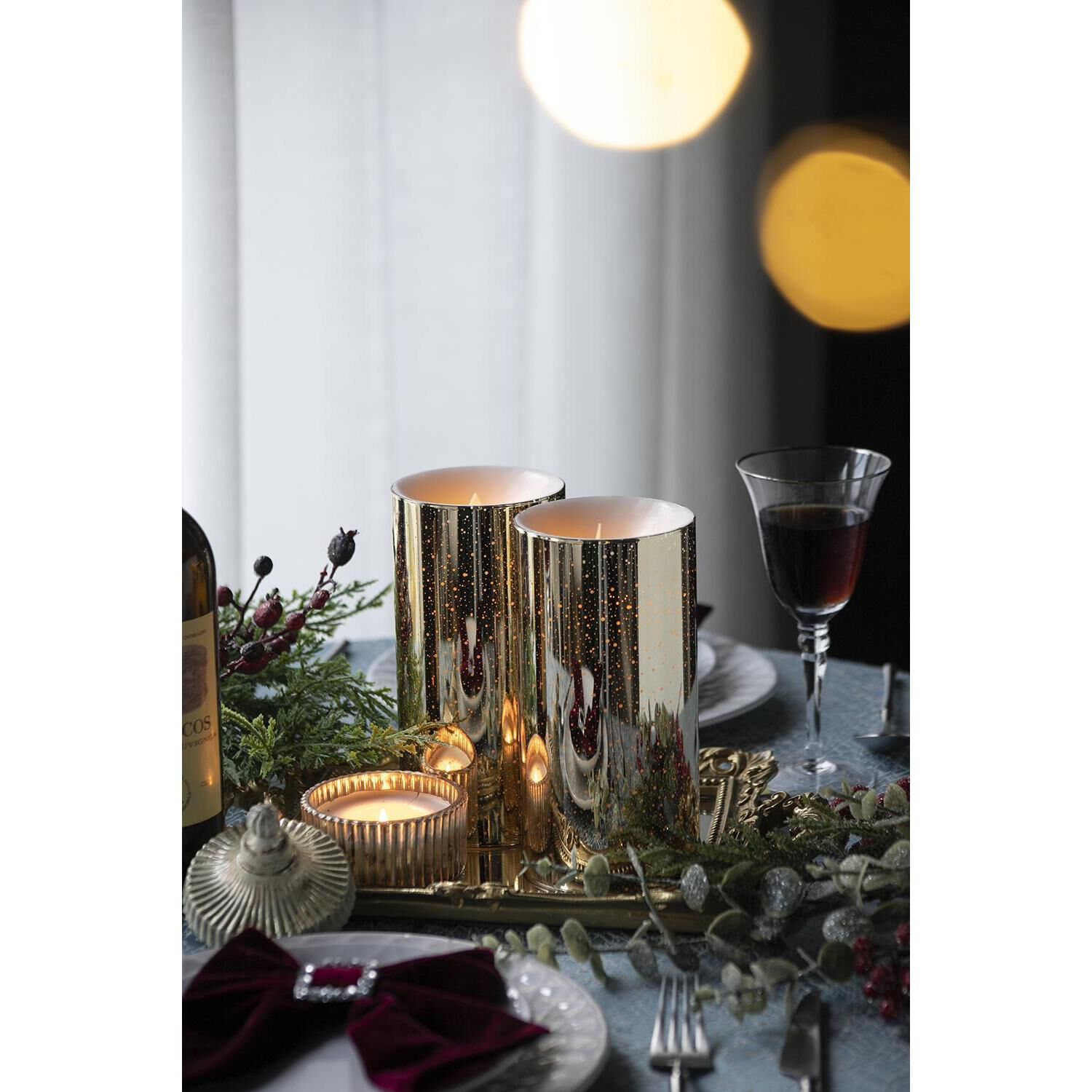 Speckled 8 X 4 inch LED Candle