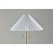 Uma 63 inch 100 watt Antique Brass Shelf Floor Lamp Portable Light