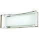 Crystal Clear LED 22 inch Polished Nickel Bath Light Wall Light