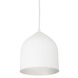 Helena Pendant Ceiling Light in White and Silver