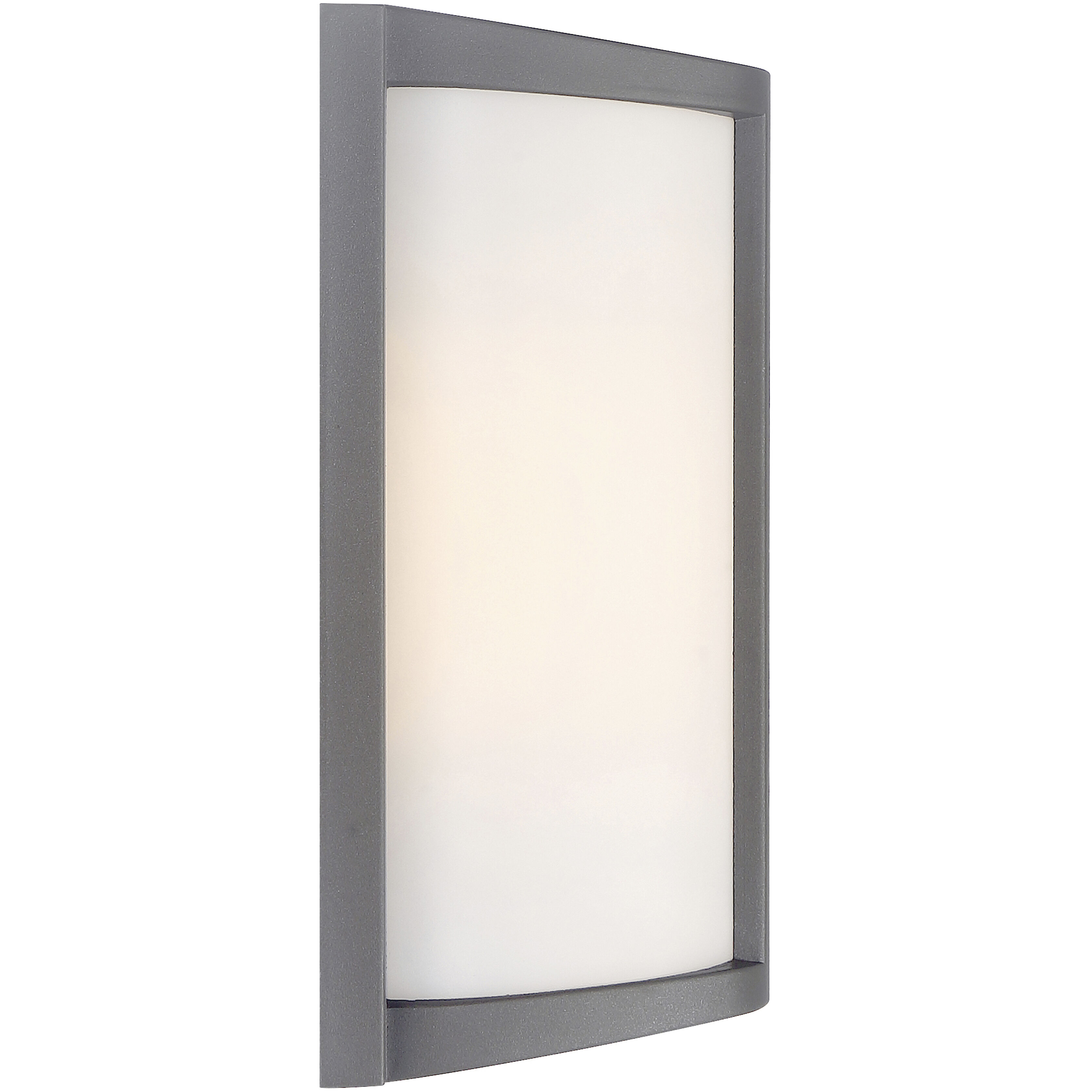 Margate LED 10.25 inch Satin and White Outdoor Wall Sconce