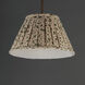 Dunbridge 1 Light 14 inch Weathered Brass Single Pendant Ceiling Light