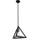 Stone Temple 1 Light 13.75 inch Graphite Pendant Ceiling Light