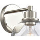 Julian Vanity Light Wall Light in Polished Nickel