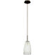 Crash 1 Light 6.88 inch Matte Nickel Pendant Ceiling Light