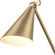Whitmire 17.75 inch 60 watt Brushed Gold Swingarm Sconce Wall Light, Plug-In/Hardwire