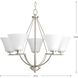 Annette St 5 Light 27 inch Brushed Nickel Chandelier Ceiling Light