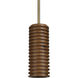 Rue 1 Light 4 inch Walnut Pendant Ceiling Light