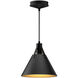 Alora Mood Archer Pendant Ceiling Light in Matte Black