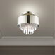 Orenburg 3 Light 13 inch Polished Nickel Semi Flush Ceiling Light