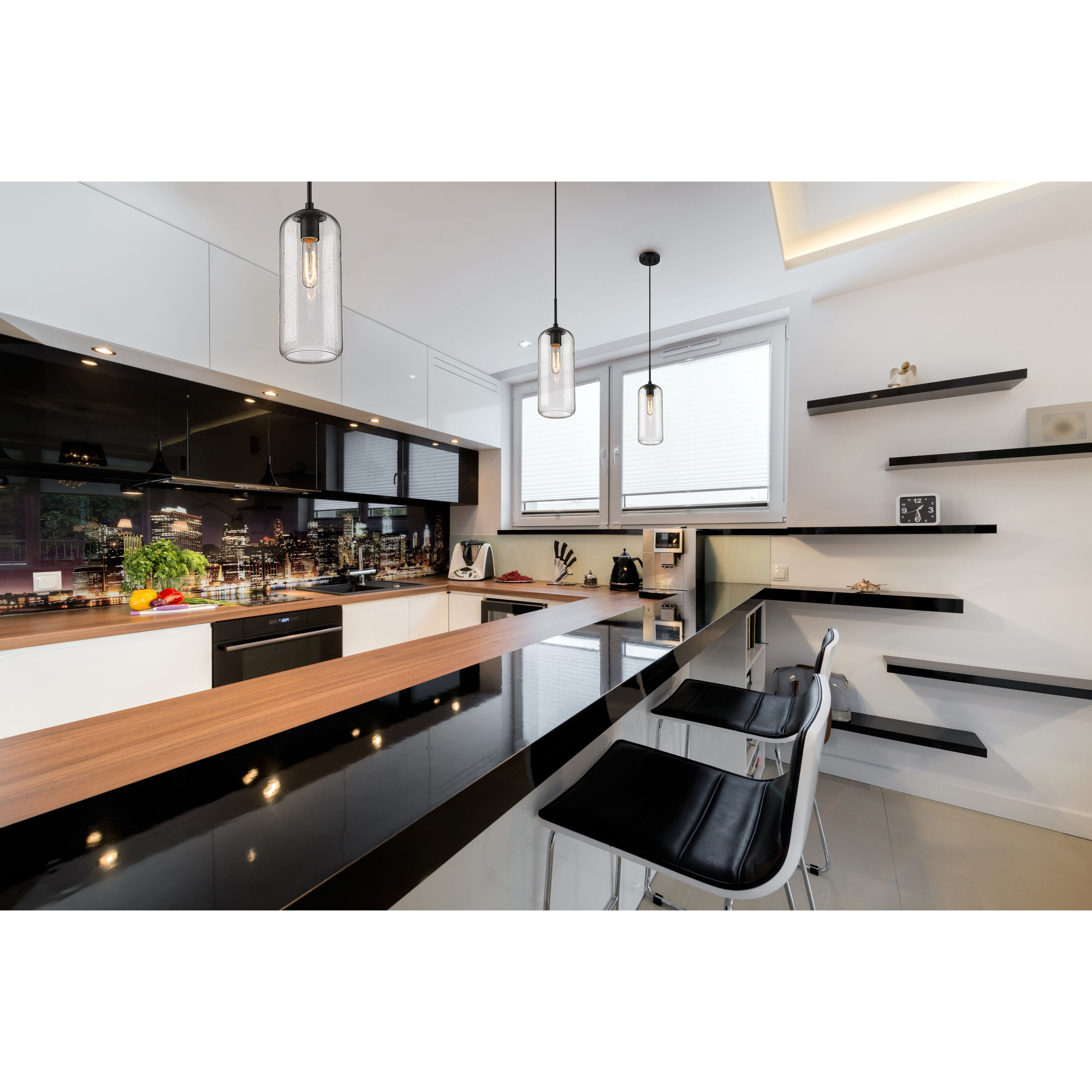 Monty 1 Light 5.25 inch Matte Black Pendant Ceiling Light