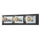 Runyan 3 Light 17.75 inch Polished Chrome/Soft Black Bath And Vanity Wall Light in Polished Chrome/Black