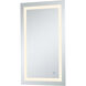 Helios 40 X 24 inch Silver Lighted Wall Mirror