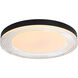 Ondulada LED 19.75 inch Sand White Flush Mount Ceiling Light in Smoky Acrylic