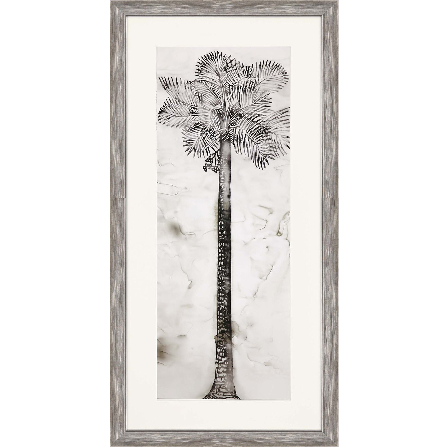 Palmae Palmeras Neutral and Gray and Black and White Framed Art