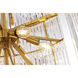 Canada 34 Light 36 inch Brass Chandelier Ceiling Light