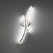 Tusk Wall Sconce Wall Light in 3500K, Brushed Nickel, dweLED