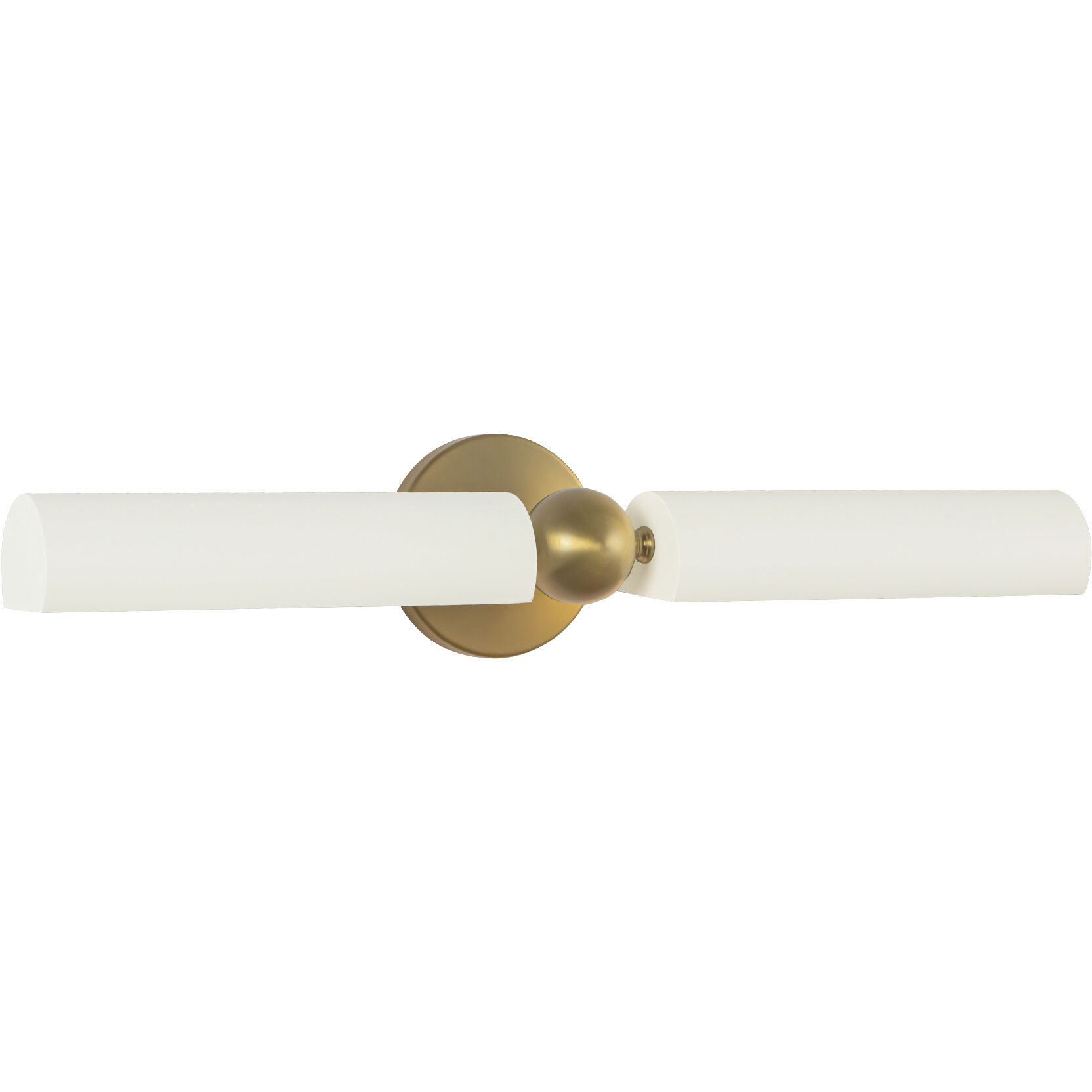 Alora Mood Cole 240 watt 23 inch Brushed Gold and White Wall/Picture Light Wall Light