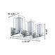 Iride 3 Light 25.19 inch Chrome Vanity Light Wall Light, Clear and White Glass