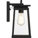 Great Outdoors Isla Vista 1 Light 11 inch Coal Outdoor Wall Mount