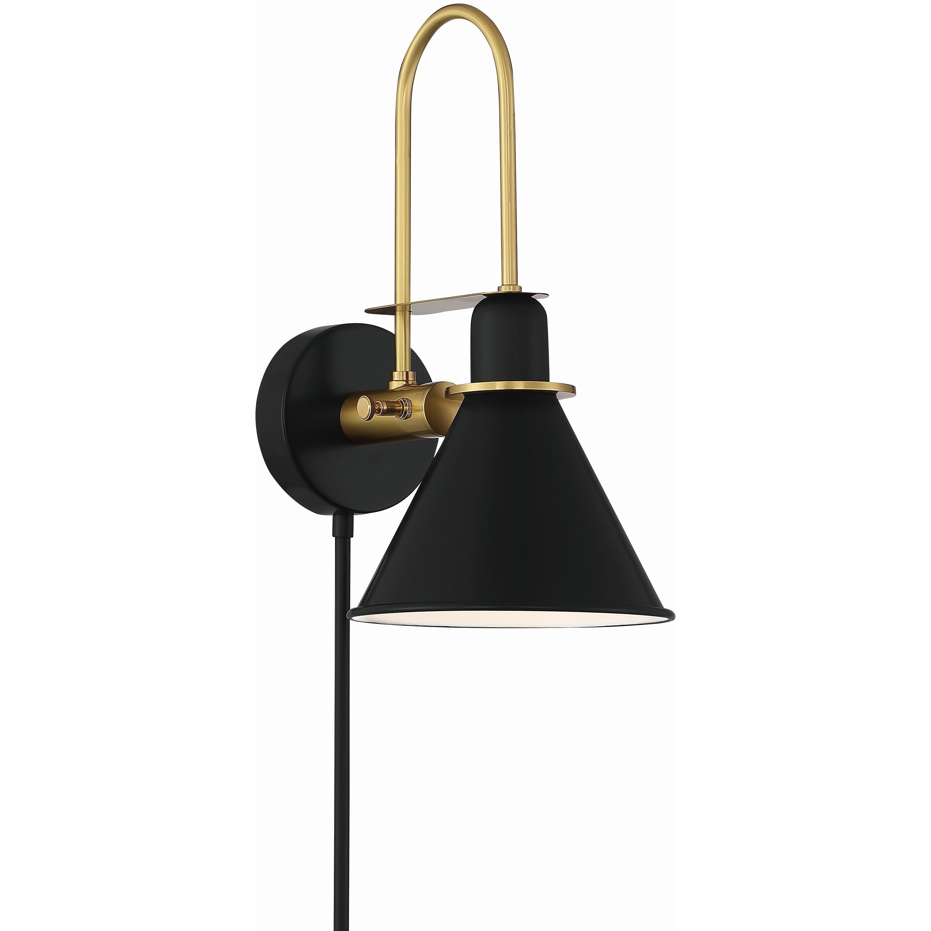 Medford 10 inch 60.00 watt Matte Black Task Sconce Wall Light