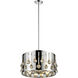 Oberon 4 Light 17 inch Chrome Pendant Ceiling Light