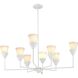 Pinellas 8 Light 40 inch White Plaster Chandelier Ceiling Light, Design Series