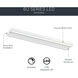 6U Series LED 120 LED Integrated 22 inch Textured White LED Under Cabinet